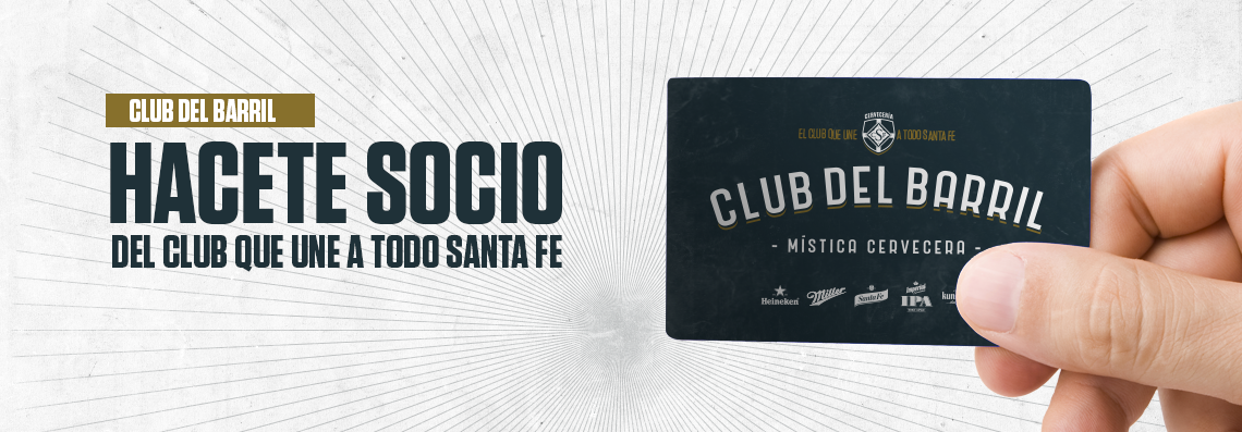 Club del Barril. Hacete Socio del club que une a todo Santa Fe